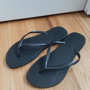 Havaianas Black Flip Flop size 8